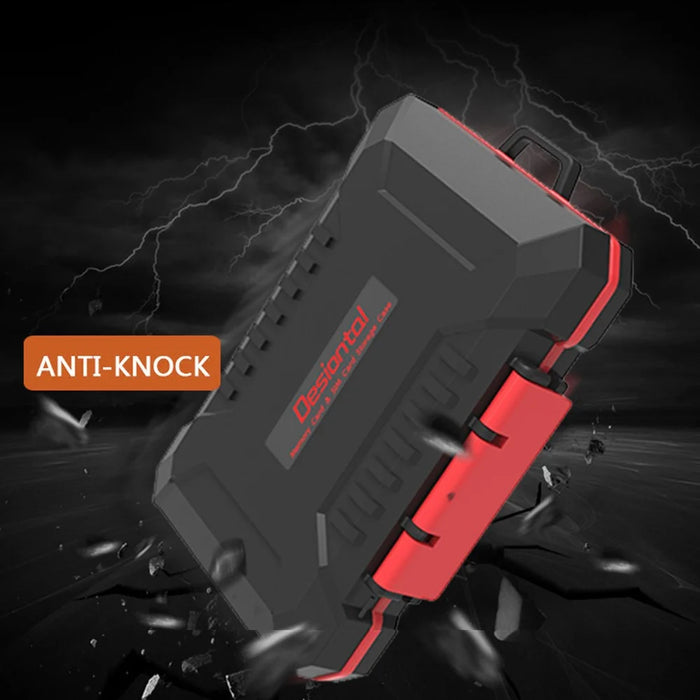 SD / TF / XQD / CF / SIM Card Storage Case Portable ABS+Rubber Waterproof Memory Card Storage Box - 7