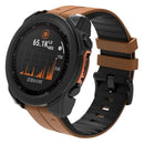 For Garmin Fenix 8 51mm PC Cover Watch Frame Case with Tempered Glass Screen Film - Black - 2