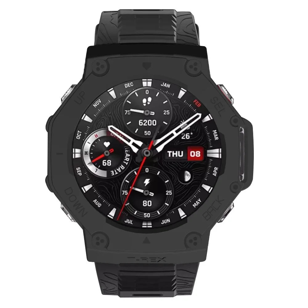 For Huami Amazfit T-Rex 3 Watch Case Drop-Proof Hard PC Protective Cover - Black - 5