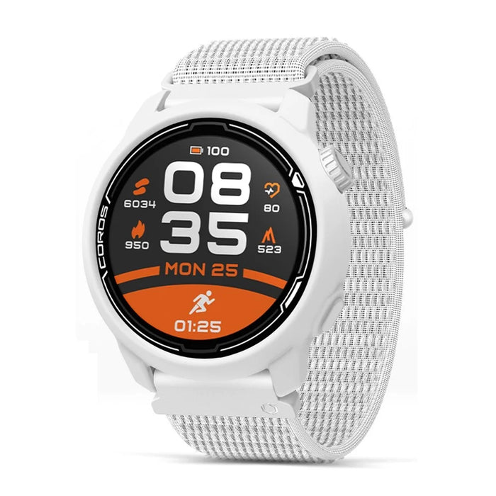 For Coros Pace 2 Watch Case Cover Shockproof Soft Silicone Protective Cover - White - 5