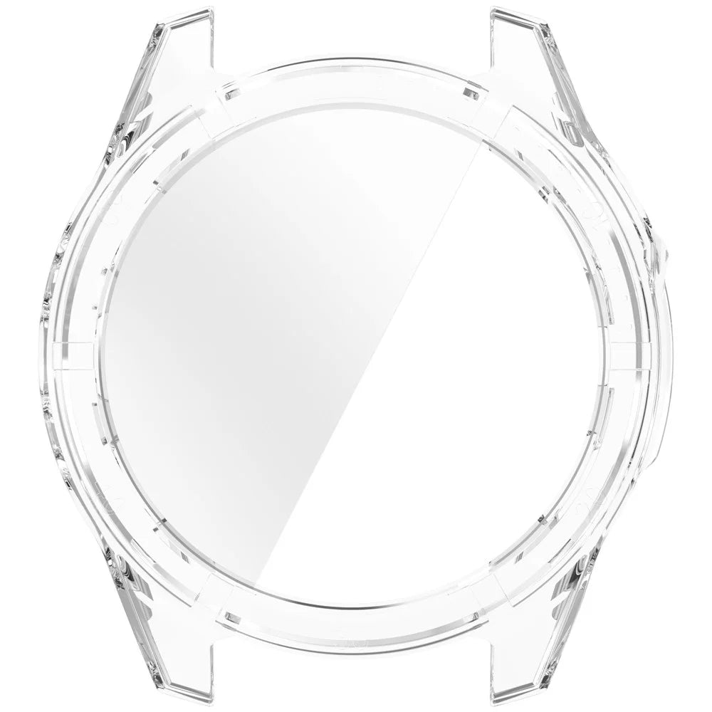 For Garmin Fenix 8 43mm Watch Case PC Frame Cover with Tempered Glass Screen Film - Transparent - 4