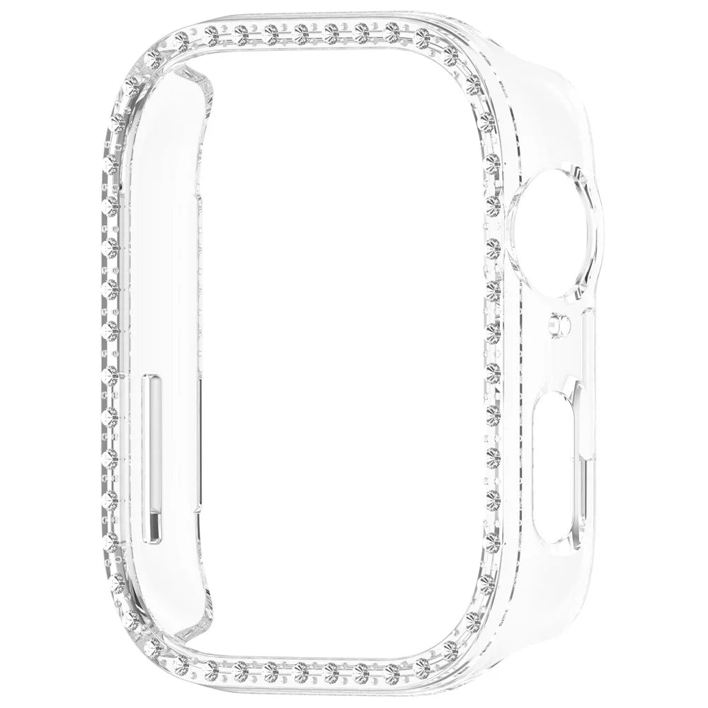 For Huawei Watch Fit 3 Watch Case Diamond Decor Half Coverage Hollow PC Watch Protective Cover - Transparent - 4