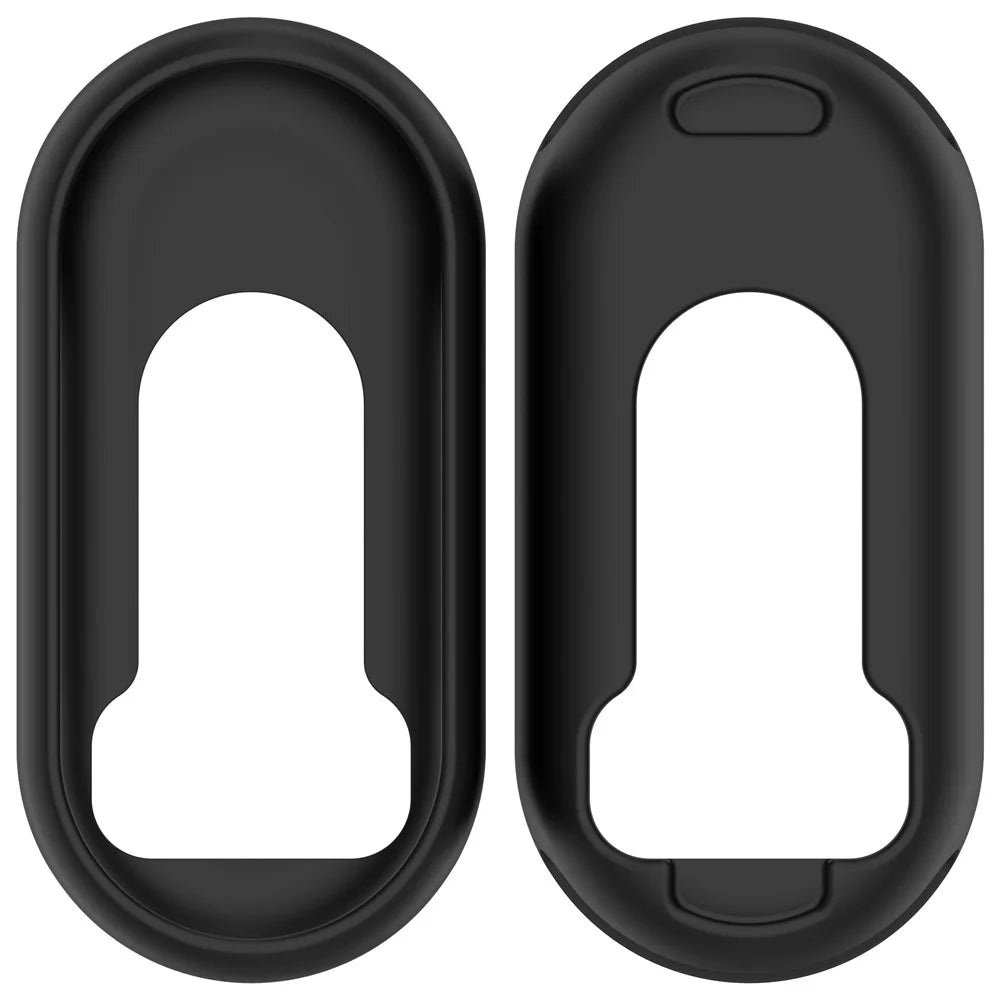 Silicone Watch Case for Xiaomi Smart Band 9 / 9 NFC / 9 Ceramic Edition / 8 / 8 NFC Watch Frame Cover - Black - 4
