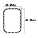 For Xiaomi Smart Band 8 Pro Watch Case Diamond Decor Half Coverage Hollow PC Watch Protective Cover - Electroplating Black - 7