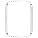 For Xiaomi Smart Band 8 Pro Watch Case Diamond Decor Half Coverage Hollow PC Watch Protective Cover - Transparent - 5