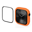 ENKAY HAT PRINCE For Apple Watch Series 11 / 10 46mm   2 in 1 Candy Color TPU Watch Case with Full Coverage PMMA Soft Film - Orange - 1