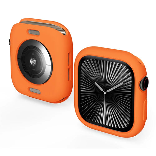 ENKAY HAT PRINCE For Apple Watch Series 11 / 10 42mm   Candy Color TPU Watch Case Shockproof Cover - Orange - 1
