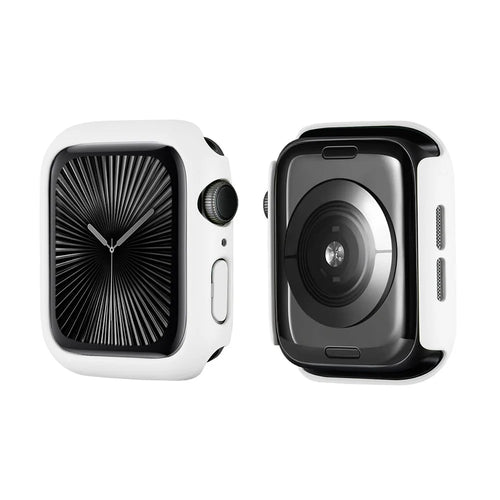 ENKAY HAT PRINCE For Apple Watch Series 11 / 10 42mm   Solid Color PC Watch Case Shockproof Cover - White - 1