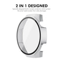 ENKAY HAT PRINCE For Huawei Watch GT 5 Pro 46mm Watch Case   Rubberized Hard PC Cover with Tempered Glass - White - 2