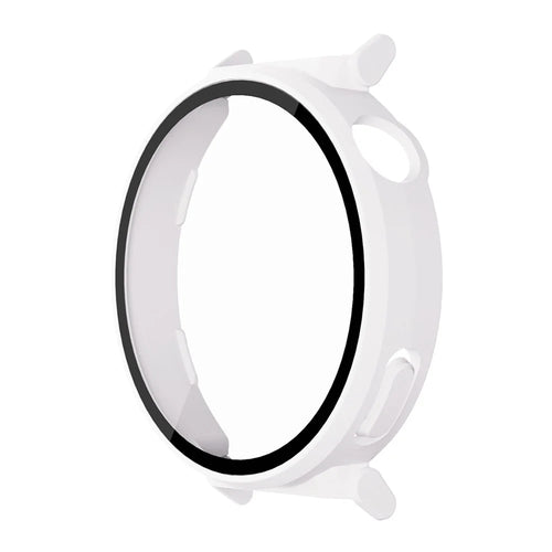 ENKAY HAT PRINCE For Huawei Watch GT 5 Pro 42mm Watch Case   Rubberized Hard PC Cover with Tempered Glass - White - 1