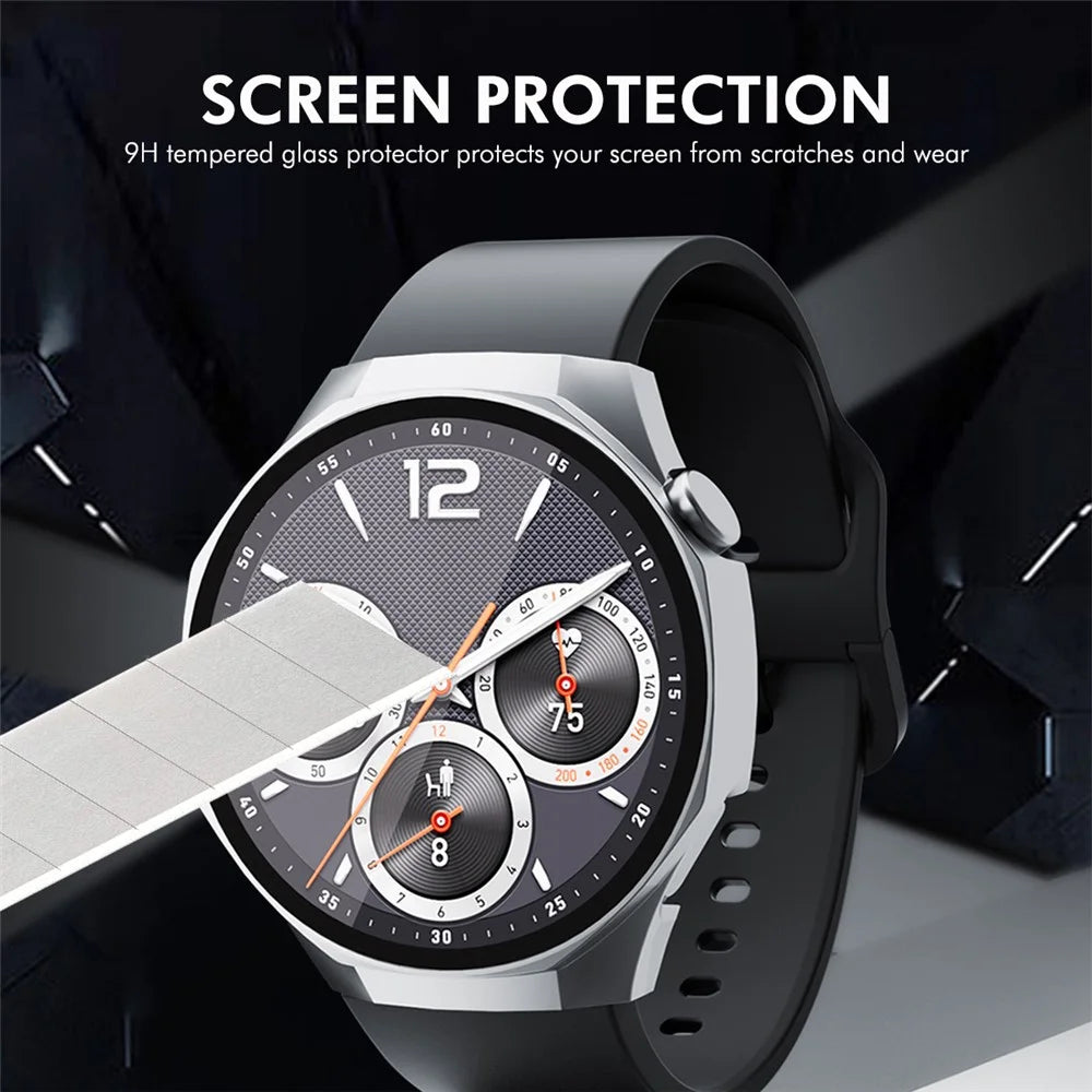ENKAY HAT PRINCE For Huawei Watch GT 5 Pro 42mm Watch Case   Rubberized Hard PC Cover with Tempered Glass - White - 6