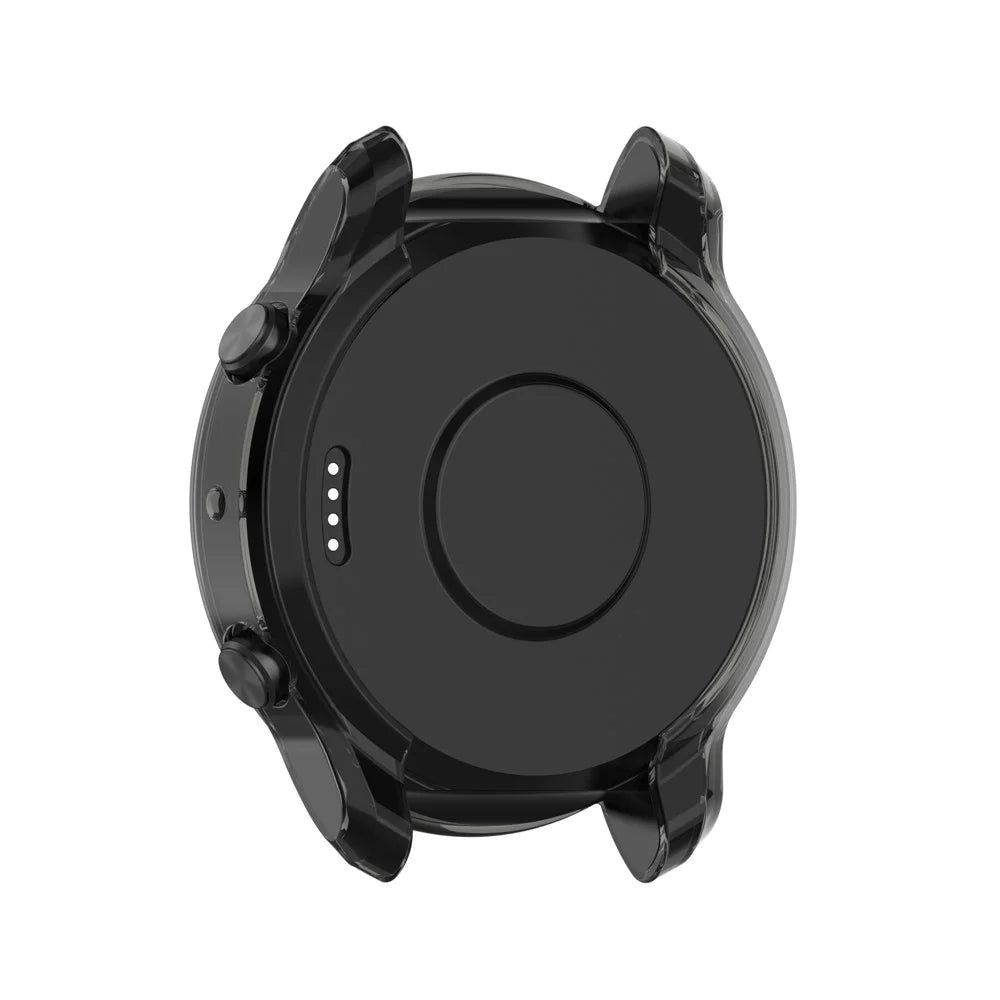 Half Coverage TPU Smart Watch Protective Cover for TicWatch Pro 3/TicWatch Pro X - Transparent Black - 5