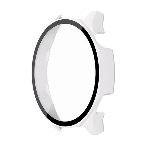 ENKAY HAT PRINCE For Huawei Watch GT 5 46mm Watch Case   Rubberized Hard PC Cover with Tempered Glass - White - 1