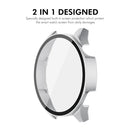 ENKAY HAT PRINCE For Huawei Watch GT 5 46mm Watch Case   Rubberized Hard PC Cover with Tempered Glass - White - 2