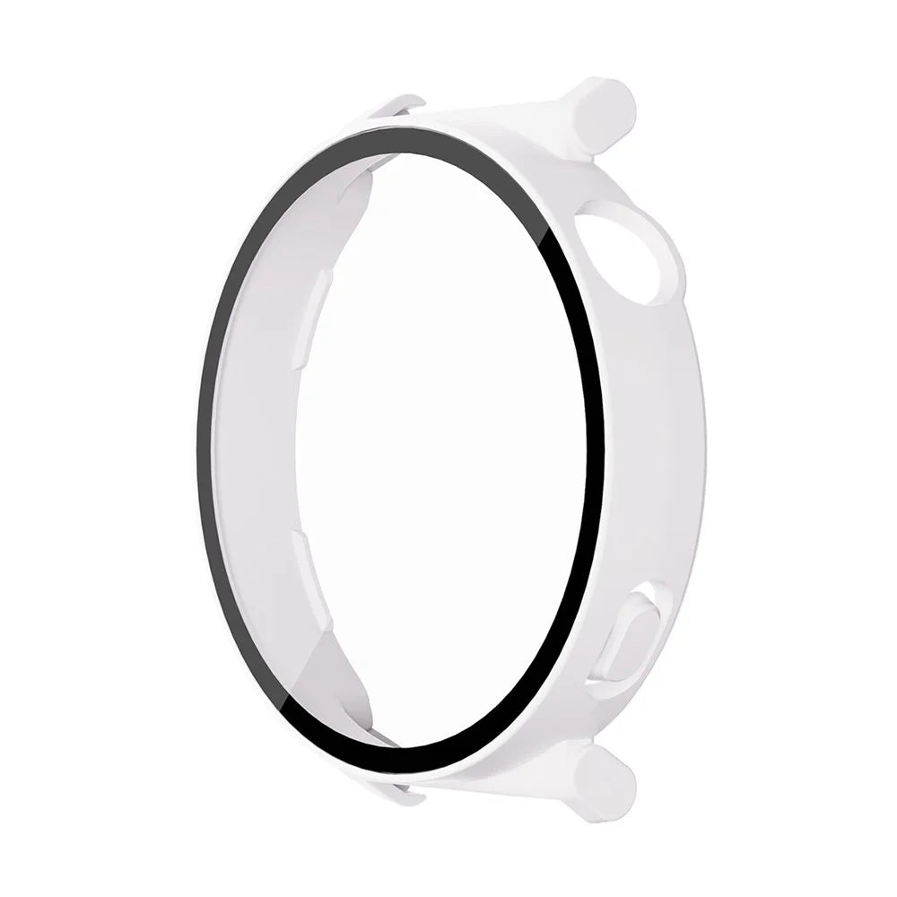 ENKAY HAT PRINCE For Huawei Watch GT 5 41mm Watch Case   Rubberized Hard PC Cover with Tempered Glass - White - 1