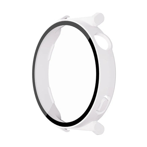 ENKAY HAT PRINCE For Huawei Watch GT 5 41mm Watch Case   Rubberized Hard PC Cover with Tempered Glass - White - 1