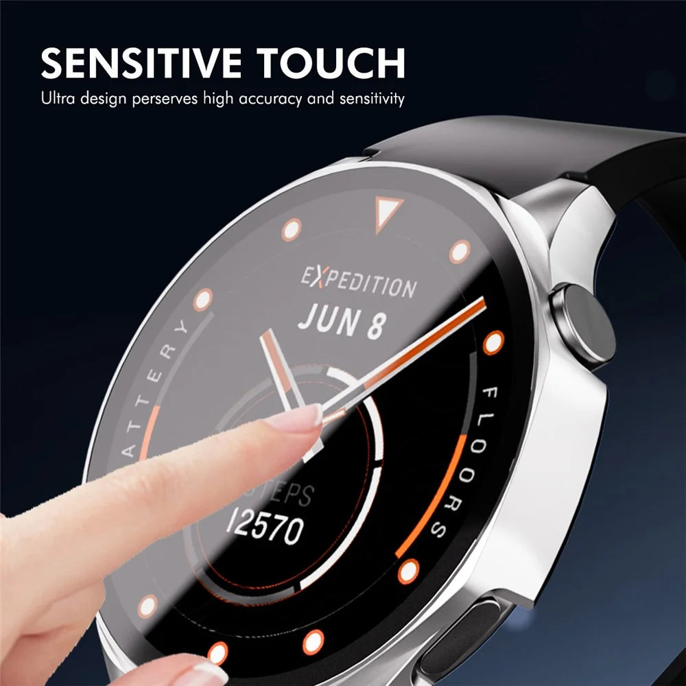 ENKAY HAT PRINCE For Huawei Watch GT 5 41mm Watch Case   Rubberized Hard PC Cover with Tempered Glass - White - 4