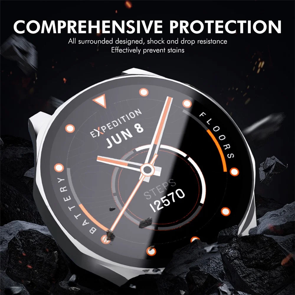 ENKAY HAT PRINCE For Huawei Watch GT 5 41mm Watch Case   Rubberized Hard PC Cover with Tempered Glass - White - 5
