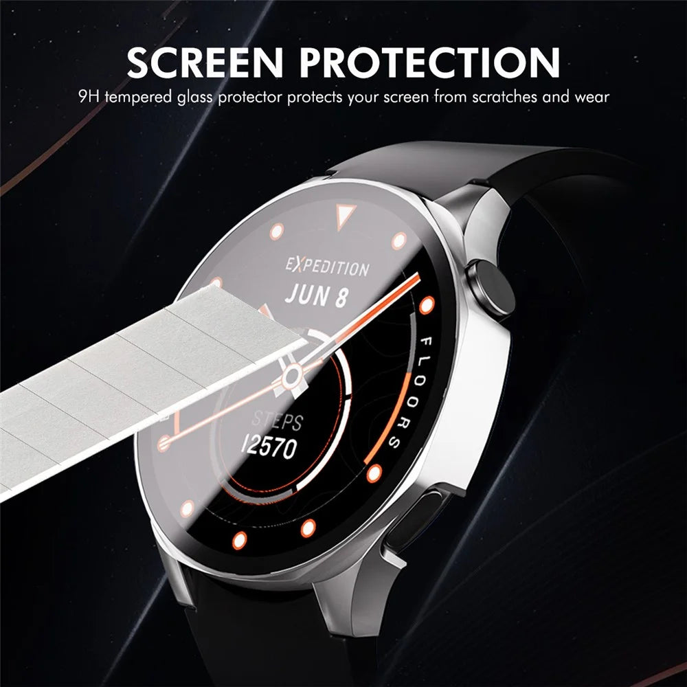 ENKAY HAT PRINCE For Huawei Watch GT 5 41mm Watch Case   Rubberized Hard PC Cover with Tempered Glass - White - 6