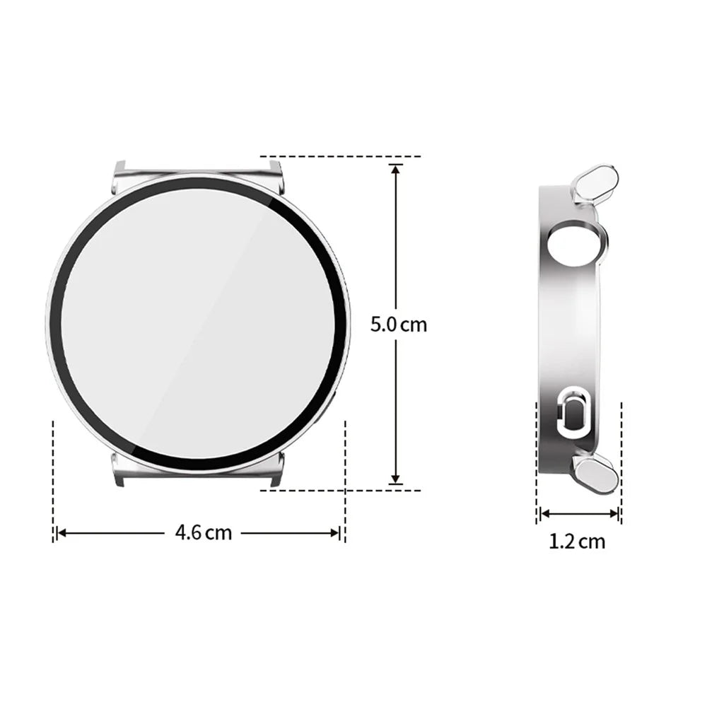 ENKAY HAT PRINCE For Huawei Watch GT 5 41mm Watch Case   Rubberized Hard PC Cover with Tempered Glass - White - 7