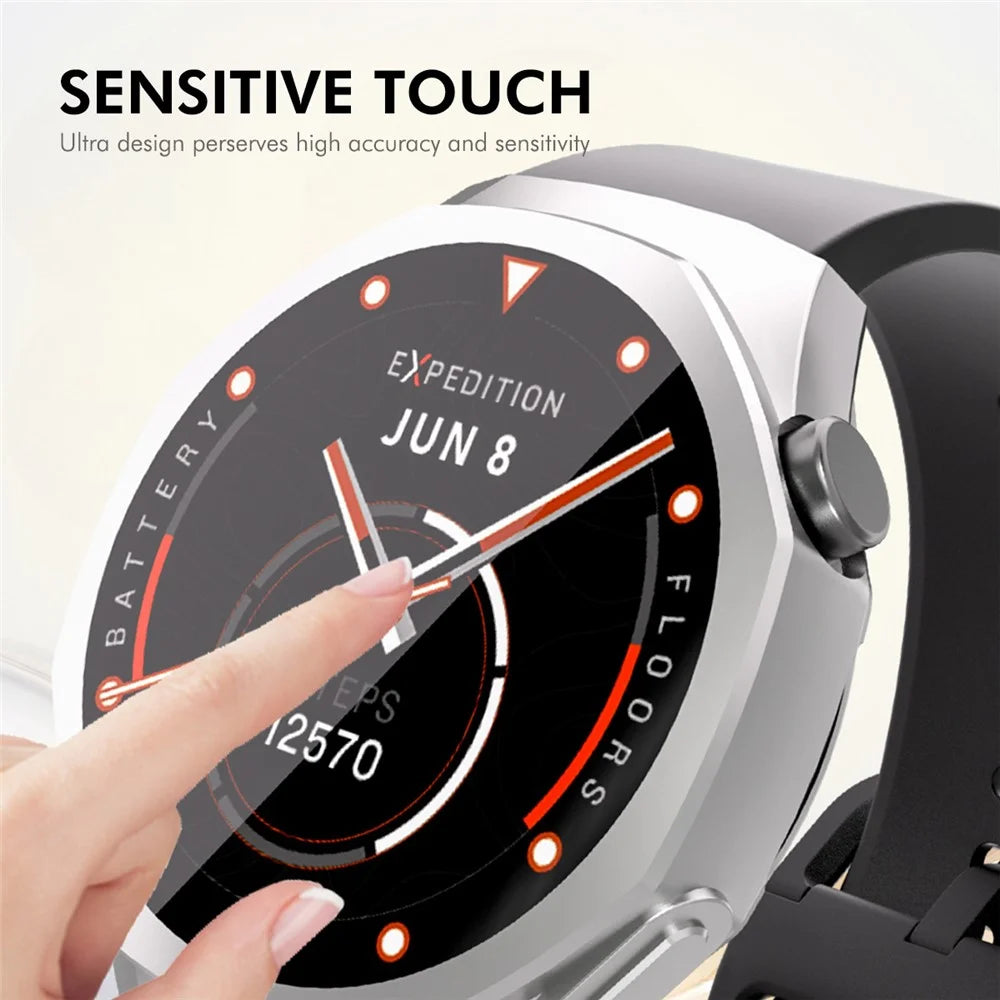 ENKAY HAT PRINCE For Huawei Watch GT 5 Pro 46mm TPU Watch Case   Electroplating Watch Cover with Screen Protector - Pink - 4