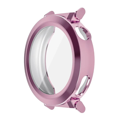 ENKAY HAT PRINCE For Huawei Watch GT 5 Pro 42mm TPU Watch Case   Electroplating Watch Cover with Screen Protector - Pink - 1