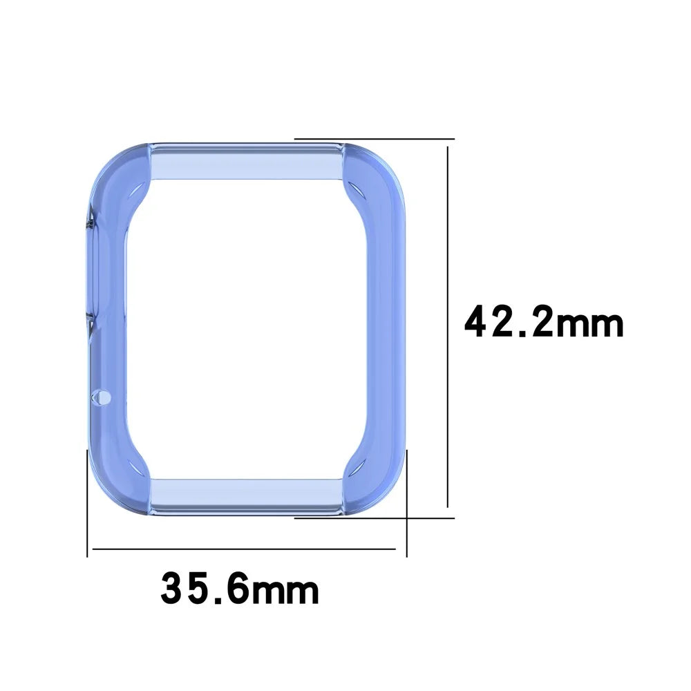 TPU Smart Watch Protective Half Coverage Cover for Xiaomi Mi Watch Lite/Redmi Watch - Blue - 6