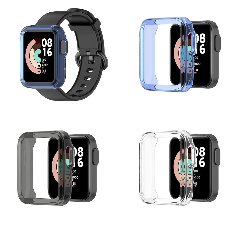 TPU Smart Watch Protective Half Coverage Cover for Xiaomi Mi Watch Lite/Redmi Watch - Blue - 7