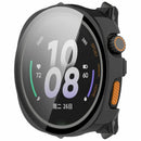 For Keep Watch Pilot 1 Watch Case Protective Hard PC Cover with Tempered Glass Film - Black - 2