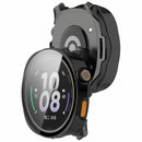 For Keep Watch Pilot 1 Watch Case Protective Hard PC Cover with Tempered Glass Film - Black - 3
