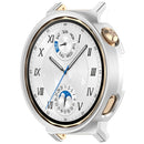For Huawei Watch GT 5 Pro 42mm Protective Case Hollow-Out PC Watch Frame Cover - Silver - 2