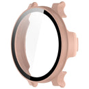 For Garmin Lily 2 Active Watch Case Protective Hard PC Cover with Tempered Glass Film - Pink - 3