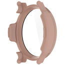 For Garmin Lily 2 Active Watch Case Protective Hard PC Cover with Tempered Glass Film - Pink - 4