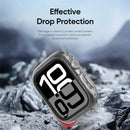 DUX DUCIS For Apple Watch Series 8 41mm / Apple Watch Series 9 41mm / Apple Watch Series 7 41mm  Camo Series Watch Case PC+TPU Watch Cover Protector - Black - 6