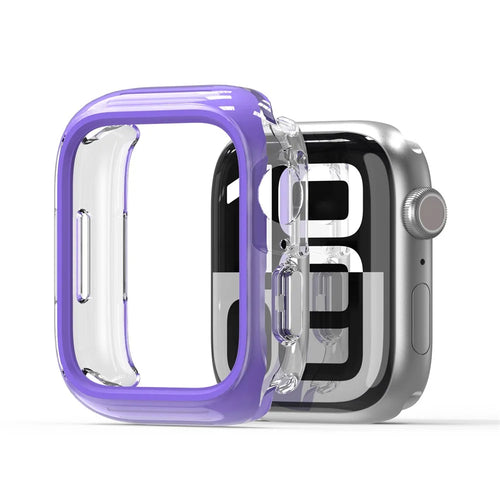 DUX DUCIS For Apple Watch Series 8 45mm / Apple Watch Series 9 45mm / Apple Watch Series 7 45mm  Camo Series Watch Case PC+TPU Watch Cover Protector - Purple - 1