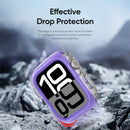 DUX DUCIS For Apple Watch Series 8 45mm / Apple Watch Series 9 45mm / Apple Watch Series 7 45mm  Camo Series Watch Case PC+TPU Watch Cover Protector - Purple - 6