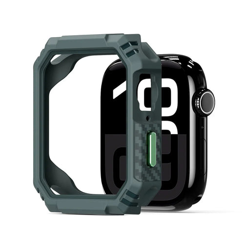 DUX DUCIS For Apple Watch Series 8 45mm / Apple Watch Series 9 45mm / Apple Watch Series 7 45mm  Damo Series Watch Case PC+TPU Drop-proof Watch Protective Cover - Green - 1
