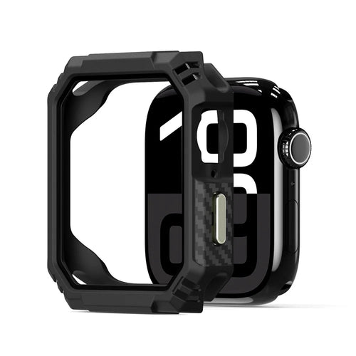 DUX DUCIS For Apple Watch Series 11 / 10 42mm  Damo Series Watch Case PC+TPU Drop-proof Watch Protective Cover - Black - 1