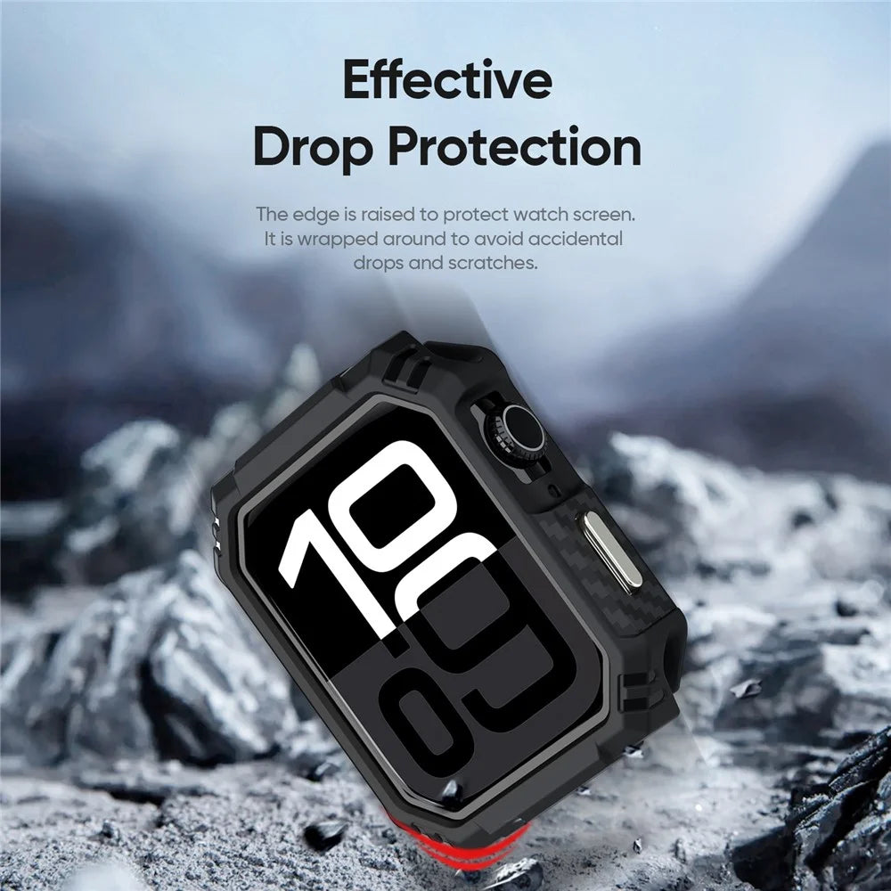 DUX DUCIS For Apple Watch Series 11 / 10 42mm  Damo Series Watch Case PC+TPU Drop-proof Watch Protective Cover - Black - 6