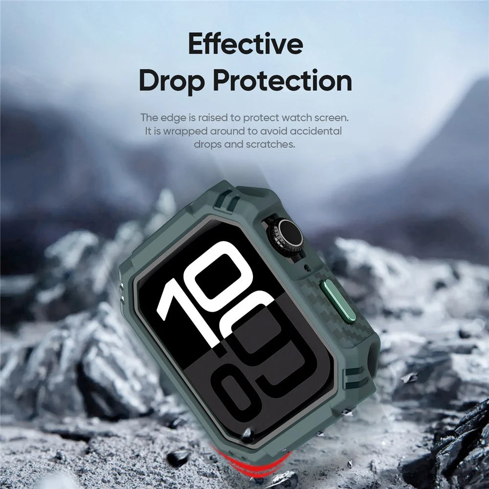 DUX DUCIS For Apple Watch Series 11 / 10 46mm  Damo Series Watch Case PC+TPU Drop-proof Watch Protective Cover - Green - 6