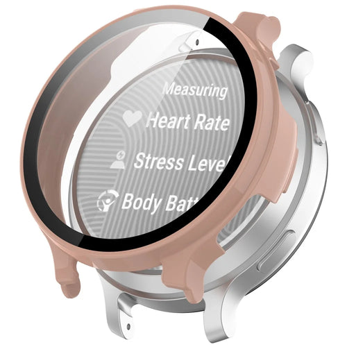 For Garmin Lily 2 Active / Lily 2 Protective Case PC Watch Cover with Screen Film - Pink - 1