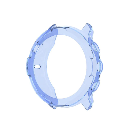 Soft TPU Smart Watch Protective Half Coverage Hollow Cover for Suunto 7 - Blue - 1
