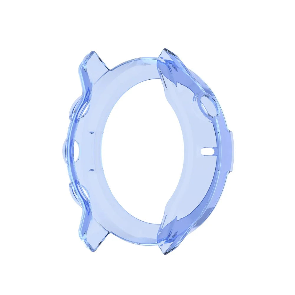 Soft TPU Smart Watch Protective Half Coverage Hollow Cover for Suunto 7 - Blue - 3