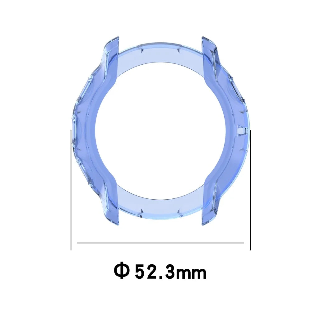 Soft TPU Smart Watch Protective Half Coverage Hollow Cover for Suunto 7 - Blue - 4