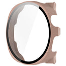 For Keep Watch Pilot 1 Watch Case PC Frame Cover with Tempered Glass Screen Film - Pink - 4
