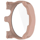 For Keep Watch Pilot 1 Watch Case PC Frame Cover with Tempered Glass Screen Film - Pink - 5