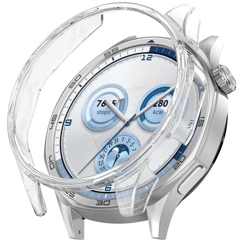 For Huawei Watch GT 5 46mm Hard PC Case Half-Guard Watch Case Cover, Transparent - 1