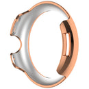 Hollow-Out Cover For Google Pixel Watch 3 41mm / Watch 2 / Watch , Rhinestone Decor PC Watch Frame Case - Electroplating Rose Gold - 5