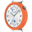 For Huawei Watch GT 5 Pro 42mm Case Soft Silicone Protective Frame Cover - Orange - 2