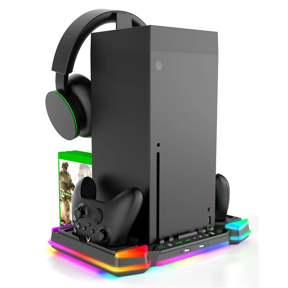 IPEGA PG-XBX028S For Xbox Series X Cooling Stand Dual Controller Charging Dock with RGB Light - 3